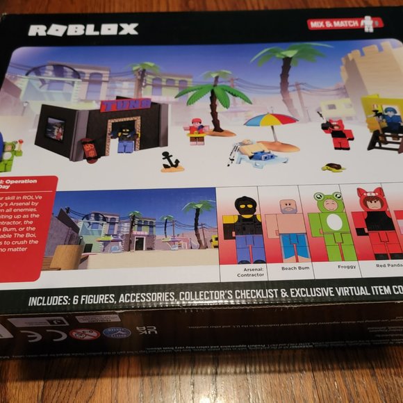 ROBLOX 28 PCS Action Figure ARSENAL OPERATION BEACH DAY Deluxe Playset - Picture 2 of 7